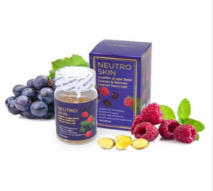 Neutro Skin Dualna Grape Seed Extract Berries Extract Stem Cell Skin Whitening Softgels