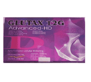 GLUTAX 12G Advanced HD 6 Sessions Glutathione Skin Whitening Injection 