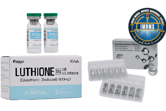 Luthione 600mg glutathione with laroscorbine platinum injection