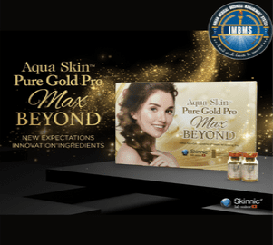 Aqua skin pure gold pro max beyond  trina pico cell supreme glutathione injection