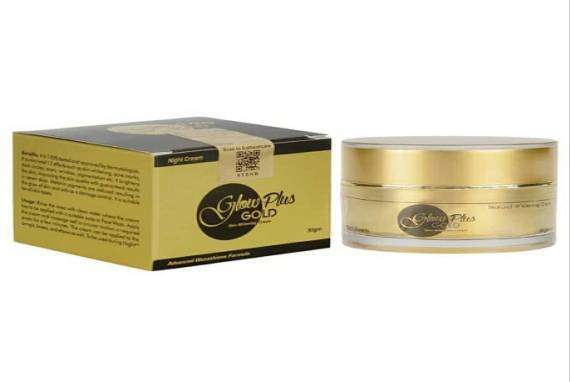 glow plus gold night cream