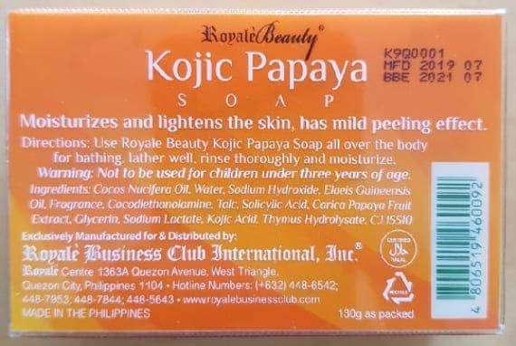 Royale Beauty Kojic Papaya Soap