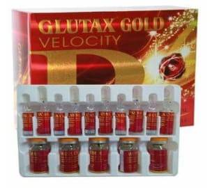 Glutax 300gs Gold Velocity Skin Whitening 10 Sessions Injection