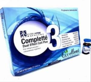 Complette 3 Dual Effect Cell Plus Glutathione Injection 10 Sessions