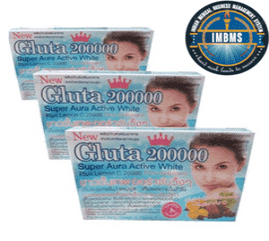 Gluta active 200000 Super aura white pack of 3