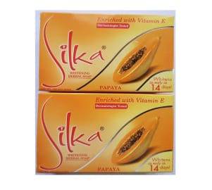 Silka Papaya Skin Whitening Soap 135gm