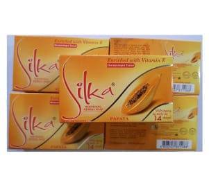 Silka Papaya Skin Whitening Soap 135gm