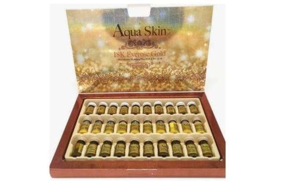 Aqua Skin 18K Everose Gold Glutathione Skin Whitening 10 Sessions Injection