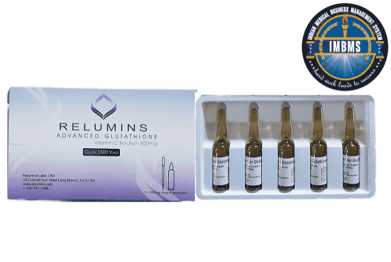 Relumins 3500mg Advance Glutathione 5 Sessions Injection