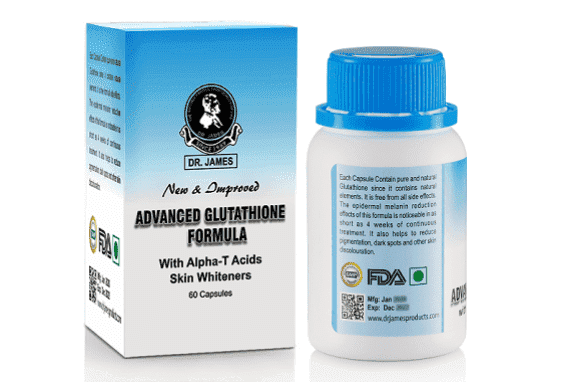Dr James Advanced Glutathione Skin Whitening Capsules with GMP