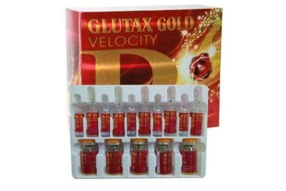 Glutax 300gs Gold Velocity Skin Whitening 10 Sessions Injection