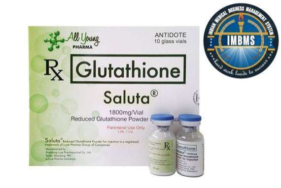 Saluta 1800 mg Reduced Glutathione Skin Whitening Injection 10 Sessions