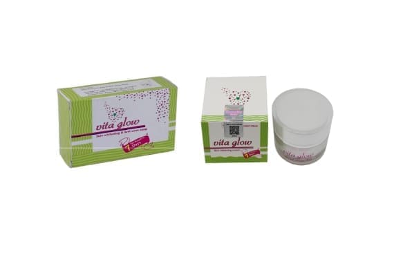 Vita Glow Glutathione Skin Whitening Night Cream and Soap