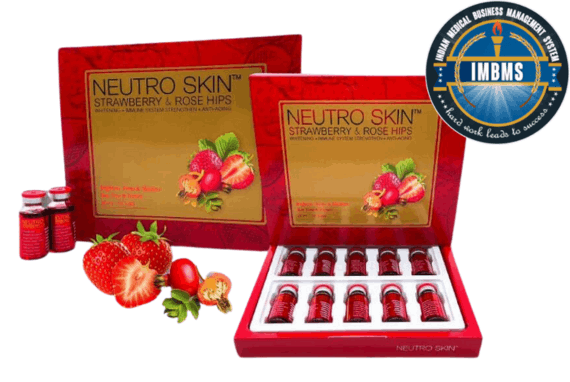 Neutro skin strawberry and rosehips glutathione injection