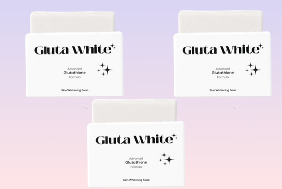 Gluta white whitening soap pack of 3