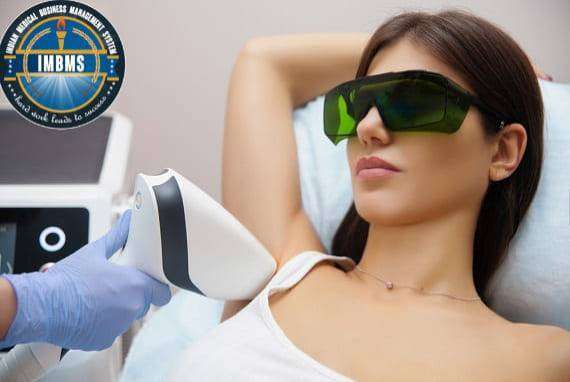 Laser hair removal on underarms treatment