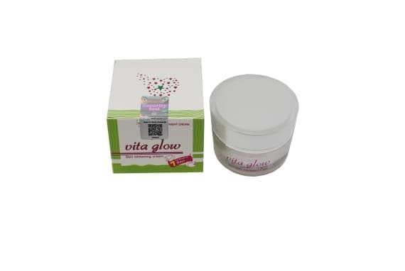 Vita Glow Glutathione Skin Whitening Night Cream and Capsules