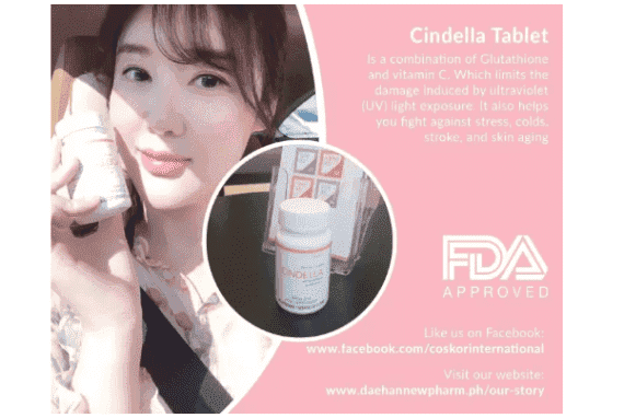 Cindella Amino Finest with Glutathione and Vitamin C 800 mg Skin Whitening 60 Capsules