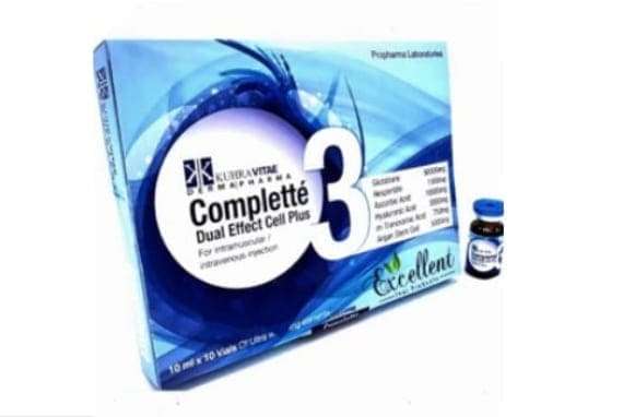 Complette 3 Dual Effect Cell Plus Glutathione Injection 10 Sessions
