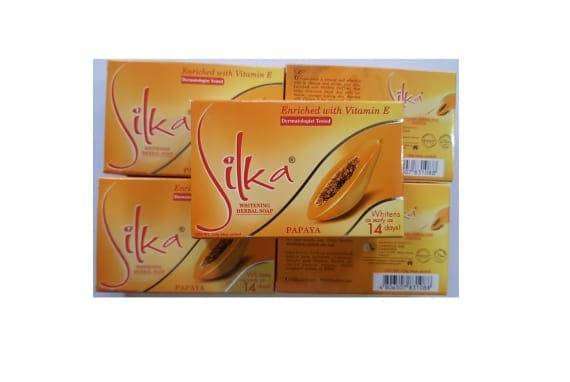 Silka Papaya Skin Whitening Soap 135gm Pack of 5