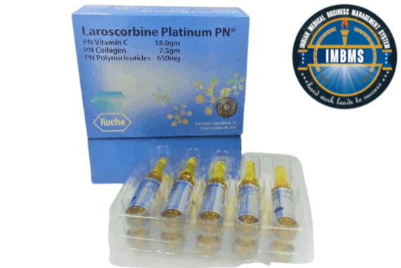 Roche Laroscorbine Platinum PN 18000 Mg Vitamin C and Collagen Injection 10 Sessions