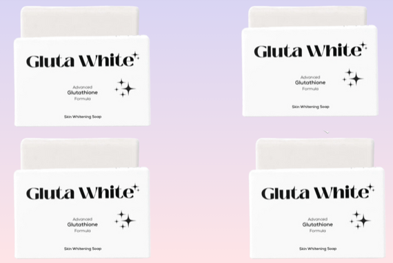 Gluta white glutathione whitening soap pack of 4