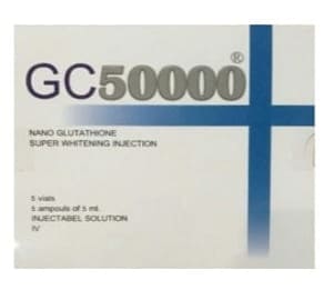 GC 50000 Nano Glutathione super Whitening Injection 5 Sessions