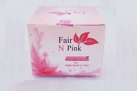 Fair N Pink Moisturiser Face Whitening Night Cream