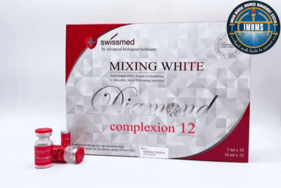 Swissmed mixing white diamond complexion 12 glutathione injection