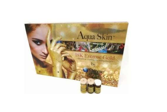 Aqua Skin 18K Everose Gold Glutathione Skin Whitening 10 Sessions Injection