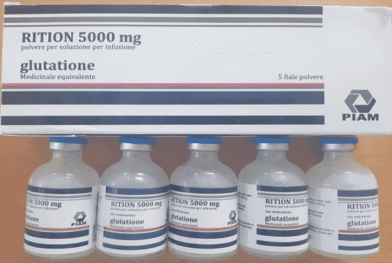 Rition 5000 mg Glutathione 5 Sessions Skin Whitening Injection