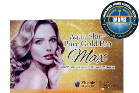 Aqua skin pure gold pro max skin whitening injection