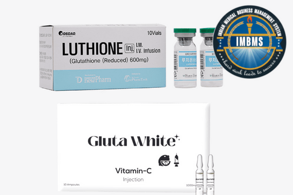 Luthione 600mg glutathione with gluta white vitamin c injection