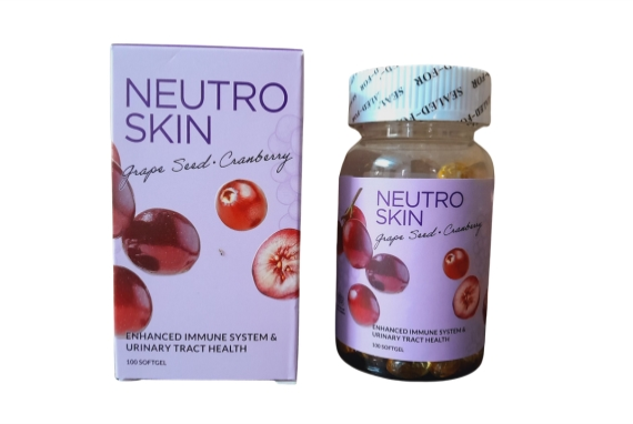 Neutro Skin Grape Seed and Cranberry Extract 100 Softgels