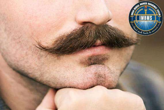 Mustache hair transplant treatment