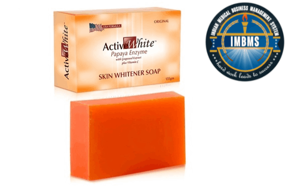 Active White Papaya Enzyme with Grapeseed Extract Skin Whitener Soap