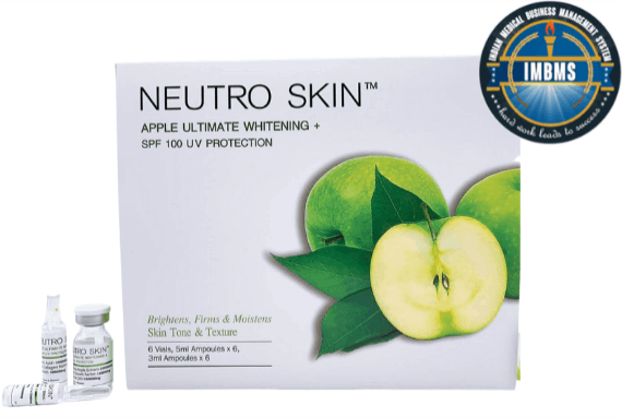 Neutro skin apple ultimate whitening spf 100 uv protection injection