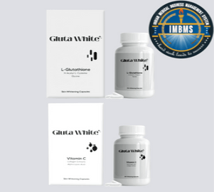 Gluta White Glutathione and Vitamin C with Collagen Skin Whitening Capsules