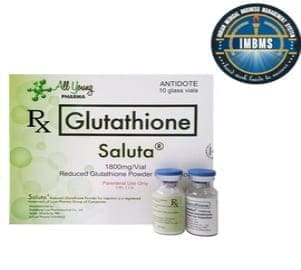 Saluta 1800 mg Reduced Glutathione Skin Whitening Injection 10 Sessions