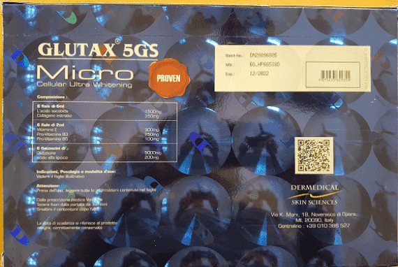 Glutax 5gs Micro Cellular 6 Sessions Skin Whitening Injection