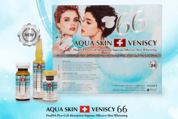 Aqua skin veniscy 66 pico cell absorbtion supreme effective skin whitening injection