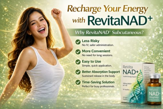 Revita NAD Plus 100mg Subcutaneous Anti-Aging Therapy Injection