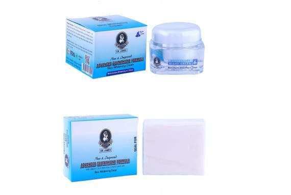 Dr James Glutathione Skin Whitening Night Cream and Soap