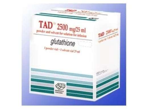 Tad 2500 mg glutathione injection 5 Sessions