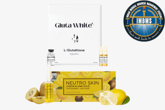 Gluta white glutathione injections and Neutro skin vitamin c injection combo