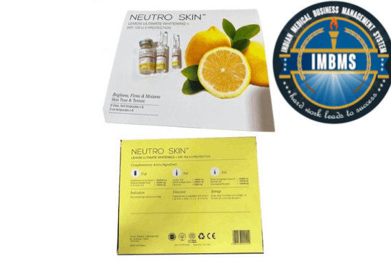 Neutro Skin Lemon Ultimate Whitening Glutathione Injection