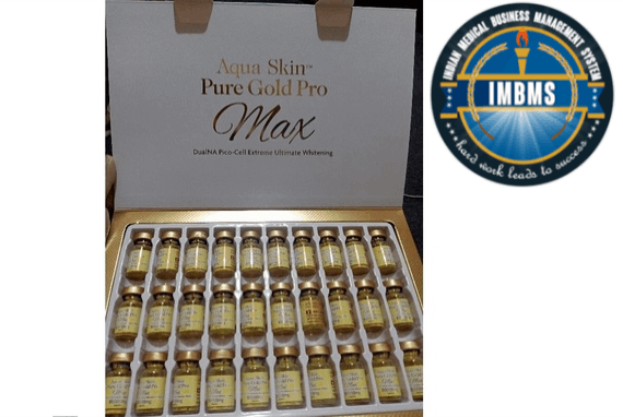 Aqua skin pure gold pro max skin whitening injection