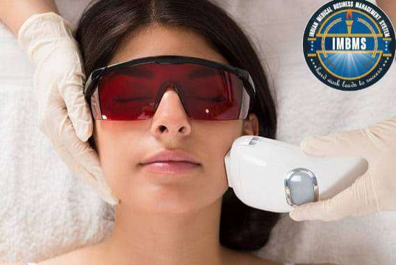 Laser hair removal on full face treatment