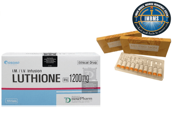 Luthione 1200mg glutathione with neutro skin vitamin c injection