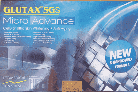 Glutax 5gs Micro Advance Glutathione 12 sessions Injection